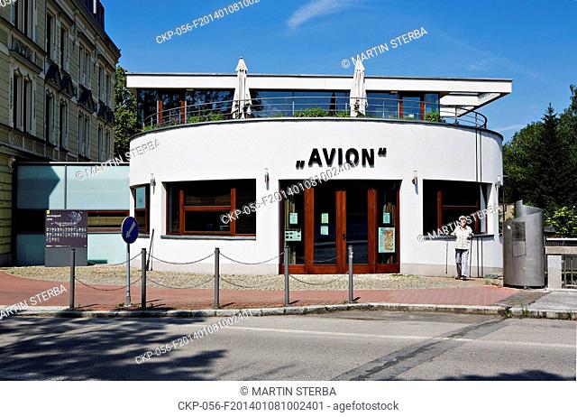 Cafe Avion in the city Tesin - Cesky Tesin (Czech Republic) and Czeski Cieszyn (Poland). Pictured on June 9, 2013. (CTK Photo/Martin Sterba)