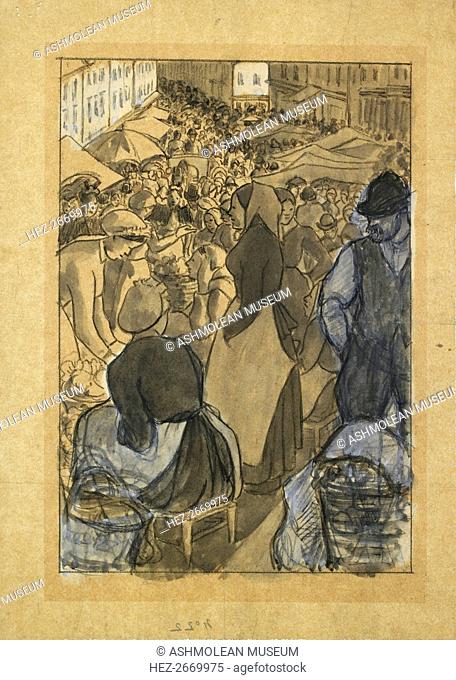 Market Scene, c1880s Artist: Camille Pissarro