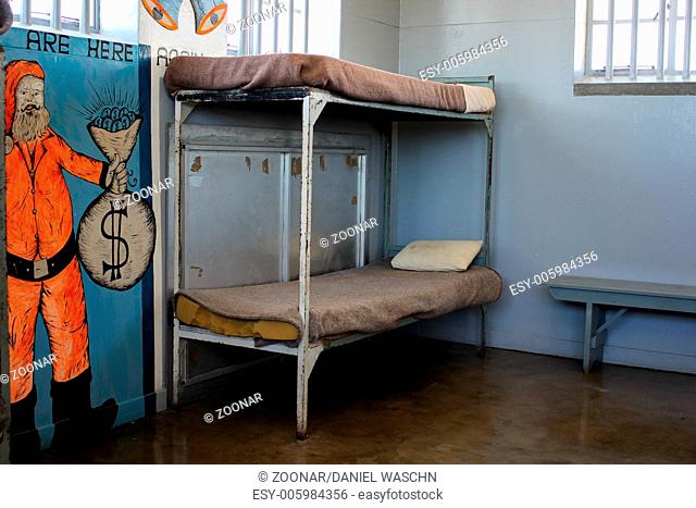 Prison Cell Bunk Stock Photos And, Jail Cell Bunk Beds