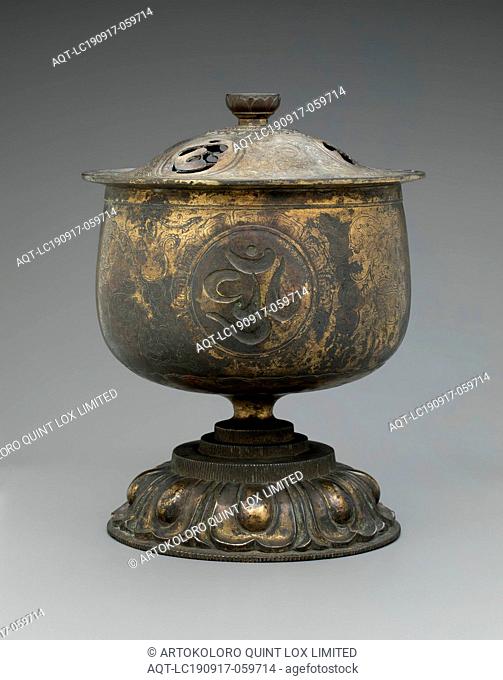 Unknown (Japanese), Incense Burner, 1185/1334, Gilt bronze, Height 11 in