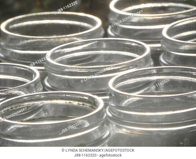 Glass canning jars