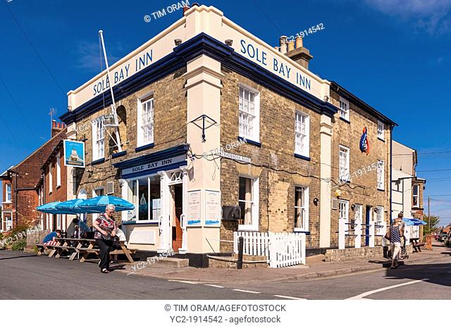 The Sole Bay Inn pub at Southwold , Suffolk , England , Britain , Uk