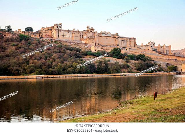 Ancient Amer Fort in Jaipur, Rajasthan, India