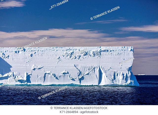 Antarctica, Antarctic Peninsula, Blue sky over  iceberg