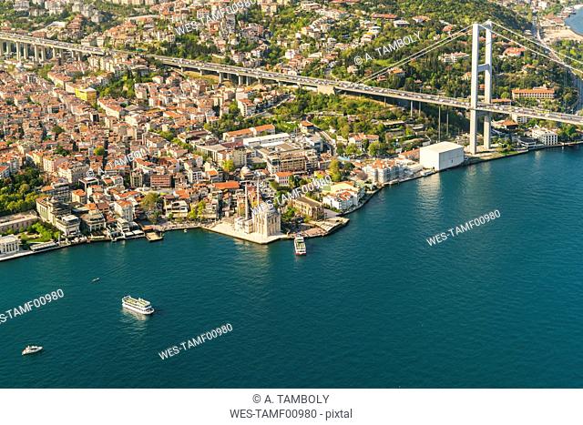 Turkey, Bosporus bridge and the european Istanbul