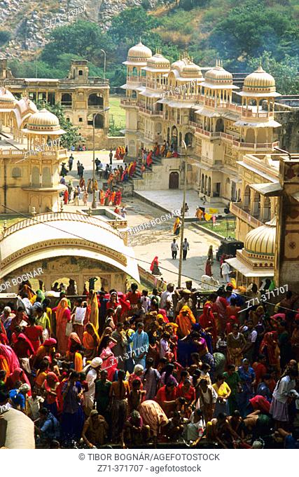 Festival. Galta Temple. Jaipur. Rajasthan. India