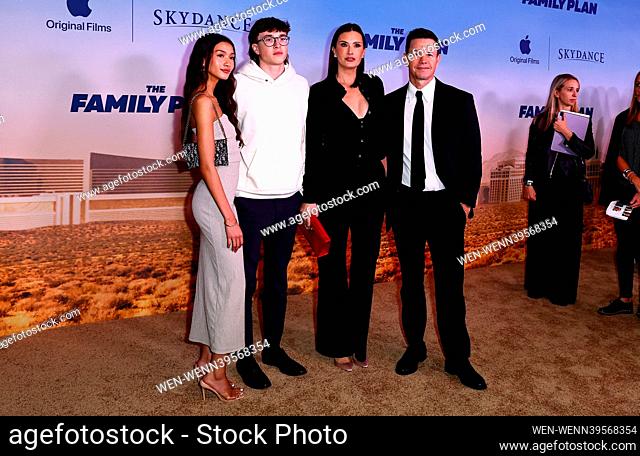 Red Carpet World Premiere of the Apple Original Film ""The Family Plan" en The Chelsea at The Cosmopolitan of Las Vegas Destacando: Sunni Gaines
