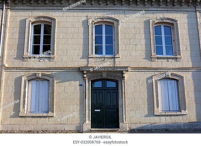 Architecture of Montsoreau, Maine-et-Loire, Pays de la Loire, France