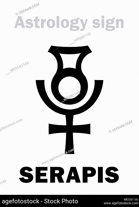 Astrology Alphabet: SERAPIS / Osiris-Apis (Userhapi), the Hellenistic Egyptian god of abundance, fertility, underworld and afterlife