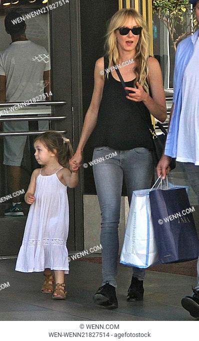 Kimberly Stewart shops at The Grove with her daughter Delilah Featuring: Kimberly Stewart, Delilah del Toro Where: Los Angeles, California