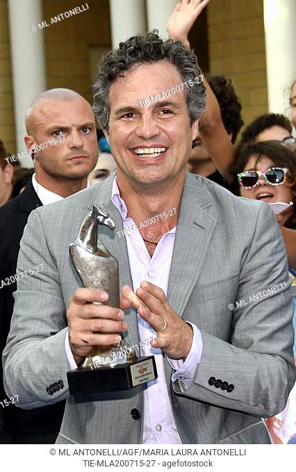 Mark Ruffalo receives the Giffoni Experience Award prize 2015 . 45 Giffoni International Film Festival, Giffoni, Italy. 18/07/2015