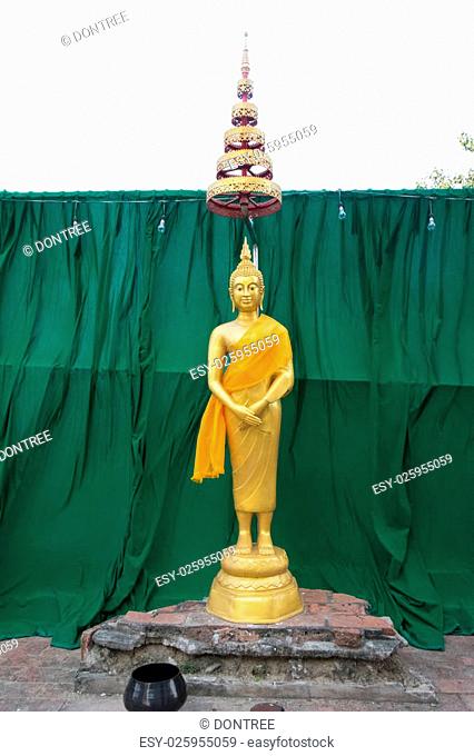 Ancient buddha statue in Thailand