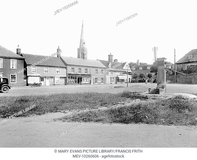 Wickham Market, Market Hill 1929