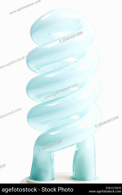 Energy efficient light bulb isolated on the white background