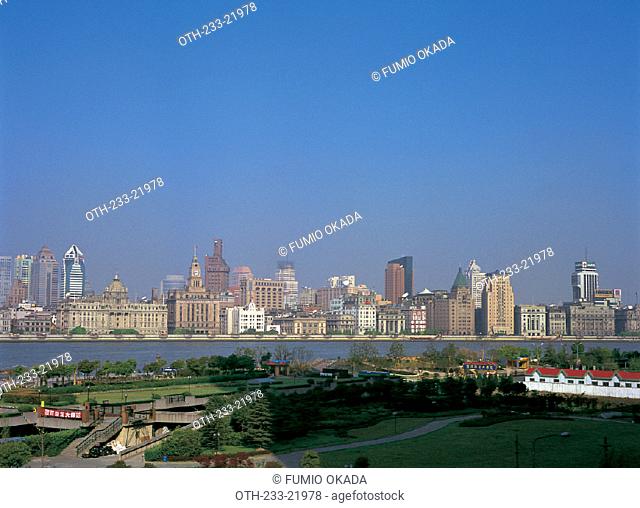 The Bund from Pudong, Shanghai, China