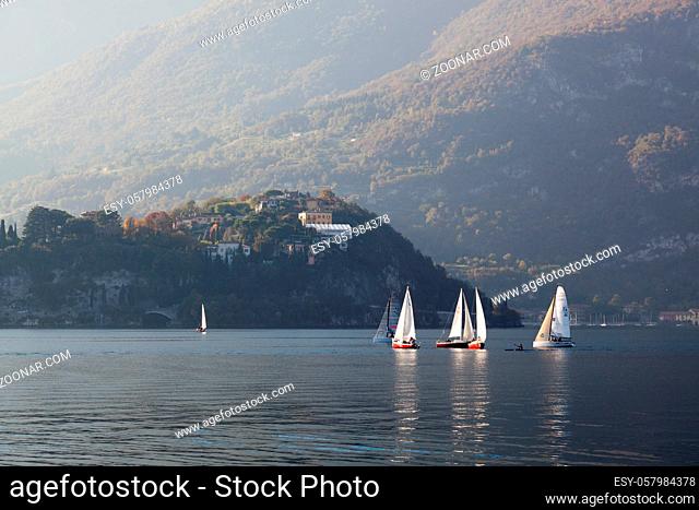Sailing on Lake Como