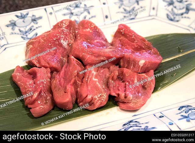 Freshness Japanese fillet wagyu meat BBQ yakiniku
