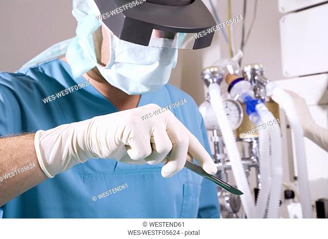 Surgeon in the operating room