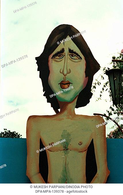 Nude cut-out , poster of bollywood actor Amitabh Bachchan NO MR