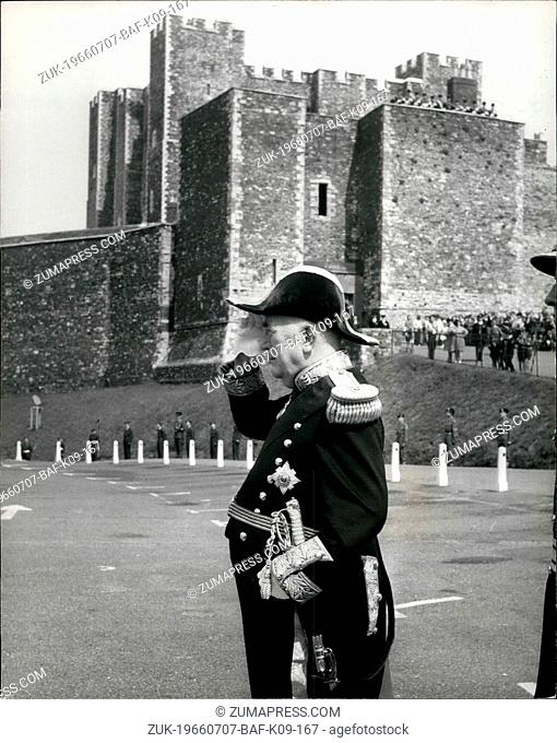 Jul. 07, 1966 - , Sir Robert Menzies Installed As New Lord Warden Of Cinque Ports, At Dover.: Sir Robert Menzies, was today installed as the new Lord Warden and...