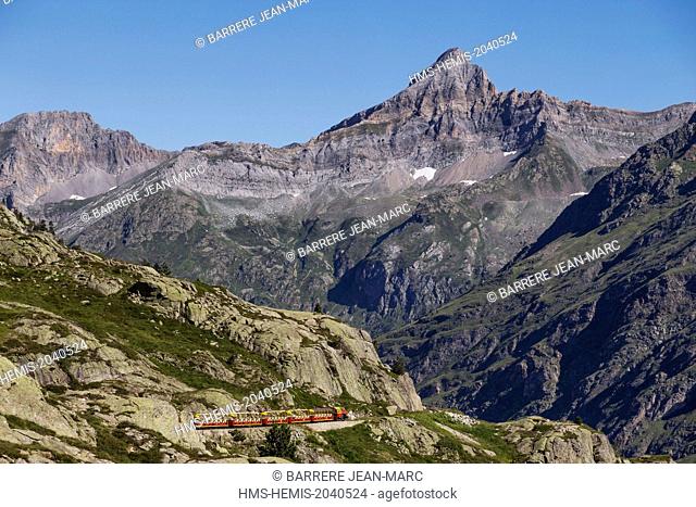 France, Pyrenees Atlantiques, Train d'Artouste, the highest in Europe (2000m)