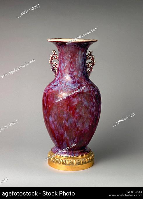 Vase. Maker: Ernest Chaplet (French, Sèvres 1835-1909 Choisy-le-Roi); Date: ca. 1891; Culture: French, Choisy-le-Roi; Medium: Porcelain