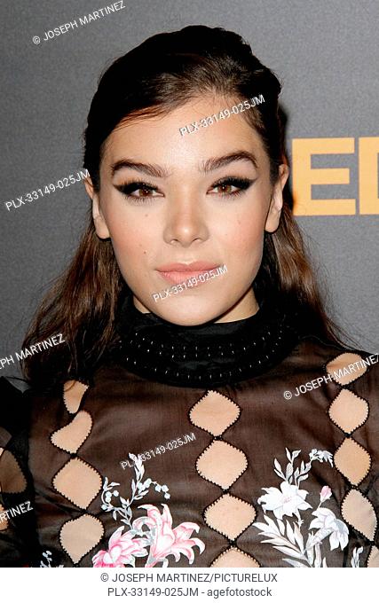 Hailee Steinfeld at the Los Angeles Premiere of STX Entertainment's The Edge of Seventeen held at Regal L.A. Live in Los Angeles, CA, November 9, 2016