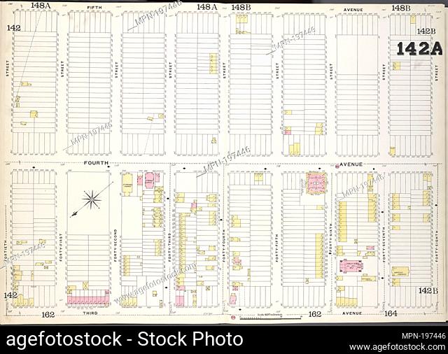 Brooklyn, V. 6, Double Page Plate No. 142A [Map bounded by 5th Ave., 48th St., 3rd Ave., 40th St.]. Sanborn Map Company (Publisher)