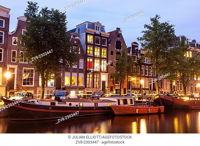 The Keizersgracht canal in Amsterdam. The area is designated as a World Heritage Site by UNESCO
