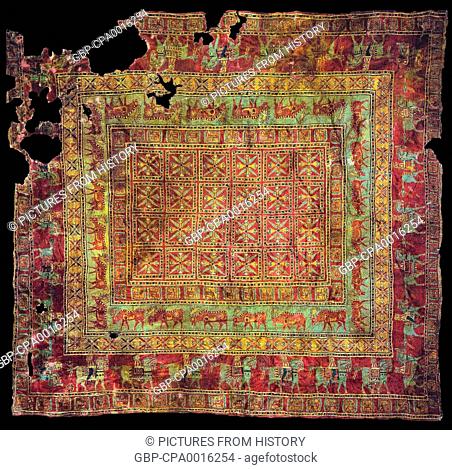 Pazyryk Carpet Stock Photos And Images, Oldest Known Rug