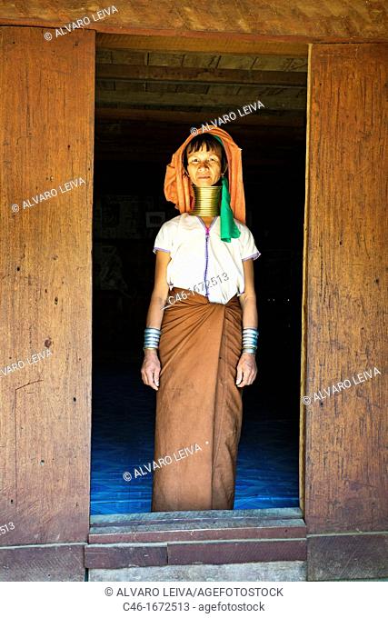 Woman, Longneck Karen tribe, Ban Nai Soi village, Mae Hong son Province, Thailand