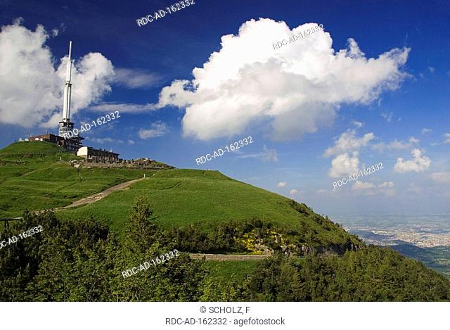 Transmission tower peak of Puy de Dome Auvergne France radio tower
