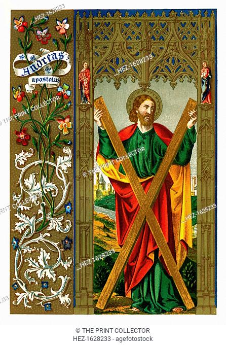 St Andrew the Apostle, 1886. Published in Butler's Lives of the Saints, DIV 3, by the Rev Alban Butler, London & Dublin, 1886