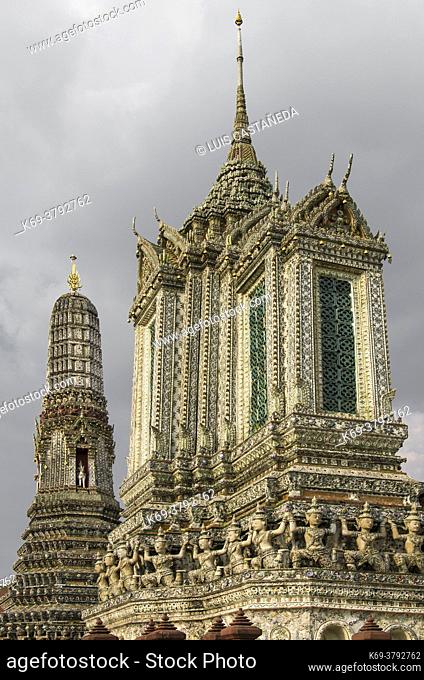 Wat Arun ""Temple of the Dawn"" is a Buddhist temple (wat) in the Bangkok Yai district of Bangkok, Thailand, on the Thonburi west bank of the Chao Phraya River