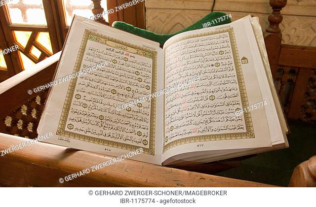 Pages of the Koran, the holy book of Muslims