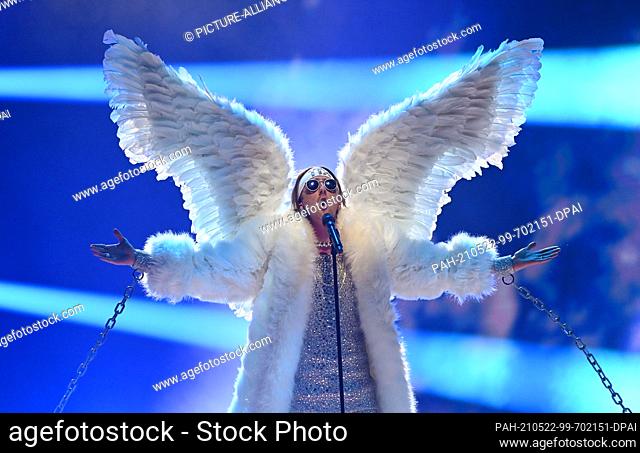 21 May 2021, Netherlands, Rotterdam: Singer Tix (Norway) performs the song ""Fallen Angel"" at the Eurovision Song Contest (ESC) Jury Final at Ahoy Arena