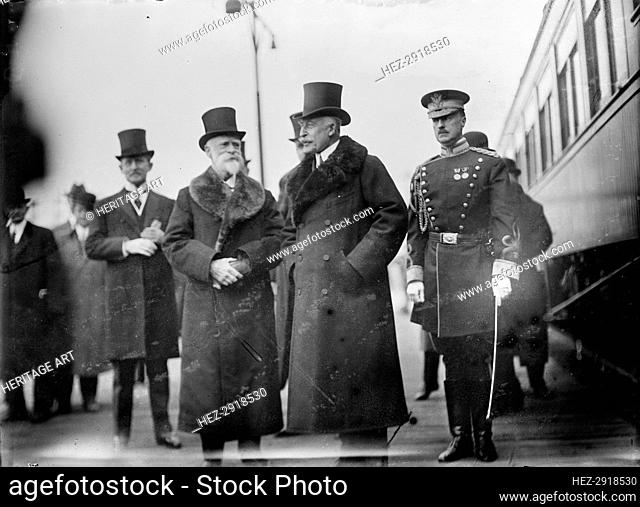 Ambassador James Bryce; Arthur, The Duke of Connaught; Maj. Butt, 1911. Creator: Harris & Ewing