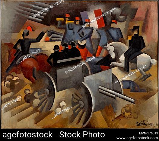 Artillery. Artist: Roger de la Fresnaye (French, Le Mans 1885-1925 Grasse); Date: 1911; Medium: Oil on canvas; Dimensions: 51 1/4 x 62 3/4 in. (130
