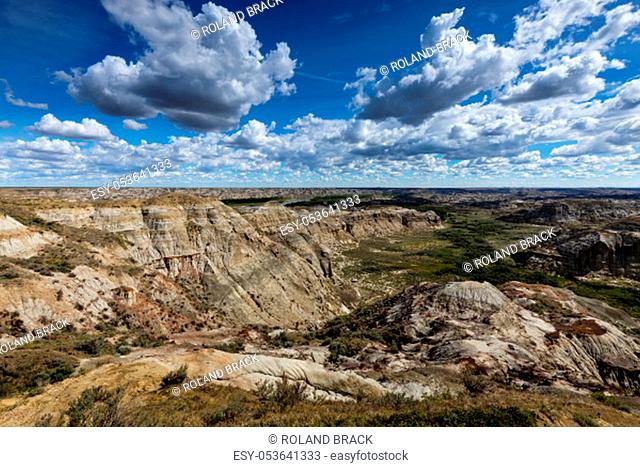 The Badland and Red Deer River Canyon of Alberta Canada