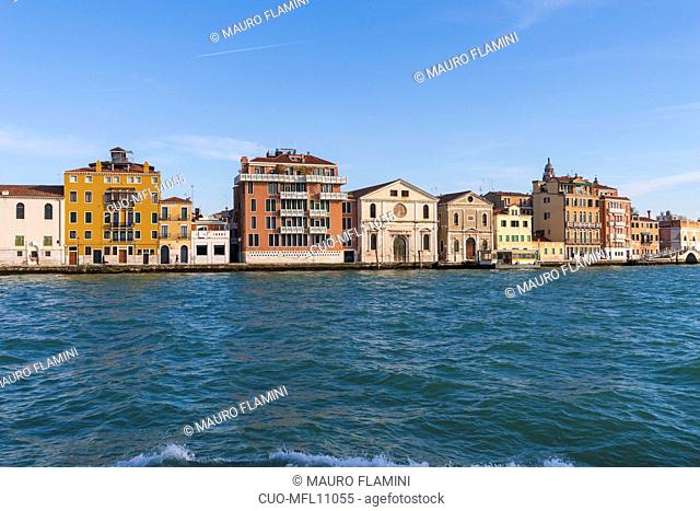 View of Venice from the Giudecca Canal, Veneto, Italy, Europe