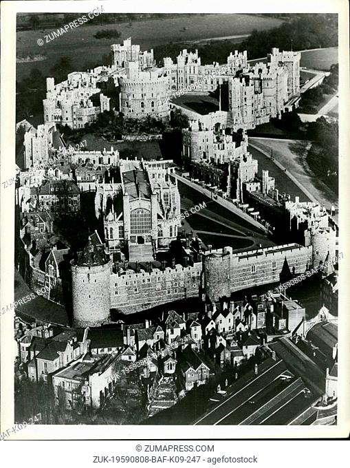 Aug. 08, 1959 - Home of Sovereigns: For over 850 years Windsor Castle has been the chief residence of English sovereigns