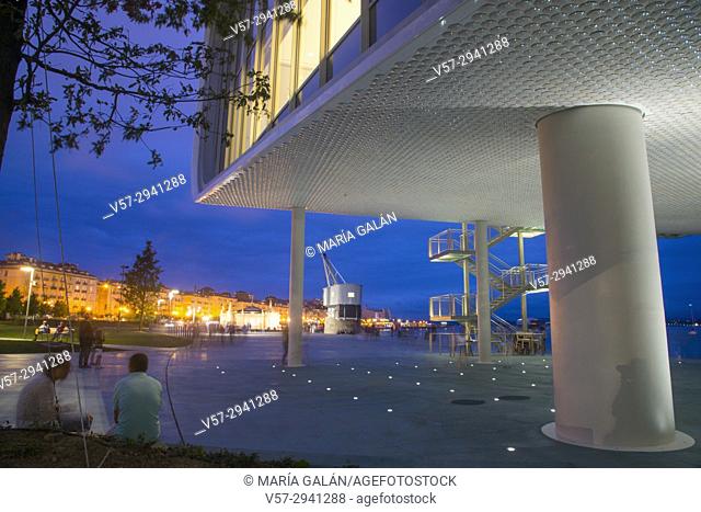 Botin Center, night view. Santander, Spain