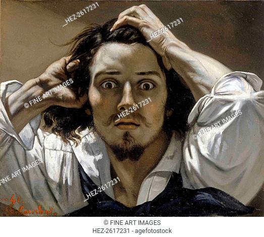 The Desperate Man (Self-Portrait). Artist: Courbet, Gustave (1819-1877)