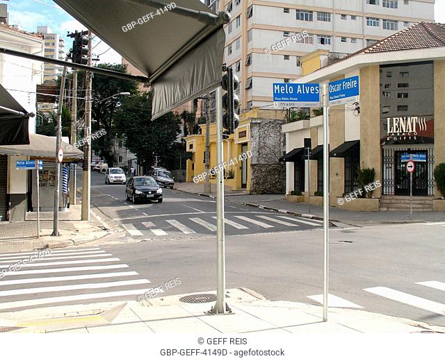 City, Dr. Melo Alves Street with Oscar Freire Street, Consolação, Jardins, São Paulo, Brazil