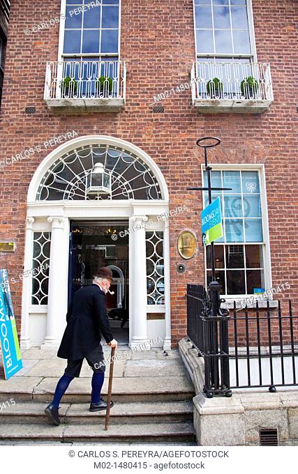 Celebration of Bloomsday in James Joyce Center in Dublin, Ireland  Bloomsday is a commemoration observed annually on June 16th in Dublin and elsewhere to...