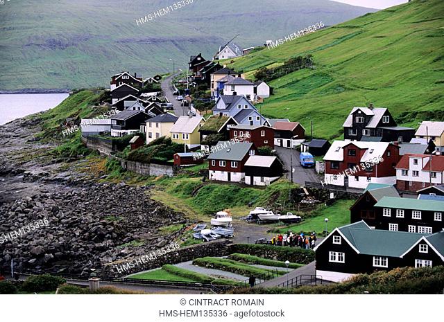Denmark, Faroe Islands, Streymoy Island, Kvivik village