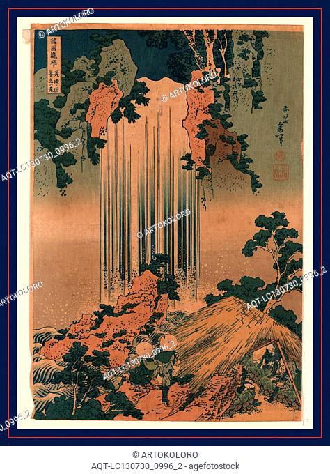 Mino no kuni yoronotaki, Yoro waterfall in Mino Province., Katsushika, Hokusai, 1760-1849, artist, [between 1890 and 1940, from an earlier print]