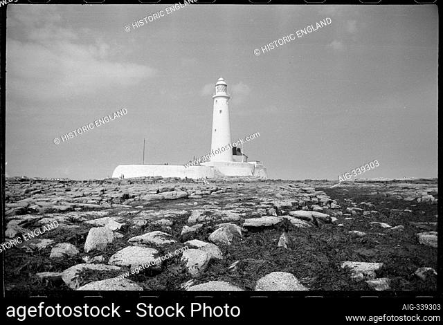 St Marys Lighthouse, Whitley Bay, North Tyneside, North Tyneside, Tyne and Wear, UK