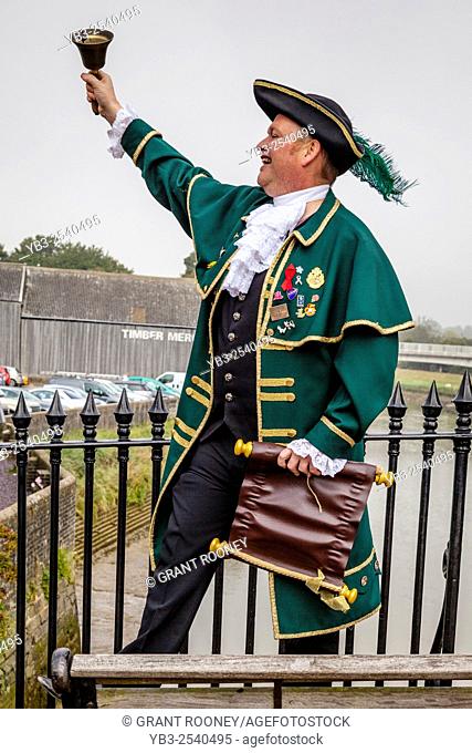 Town Crier, High Street, Lewes, Sussex, UK
