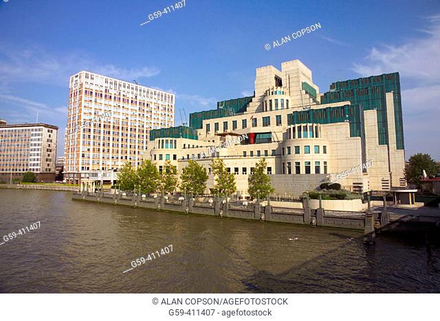 MI6 Building. Special Intelligence Service. London. England. UK